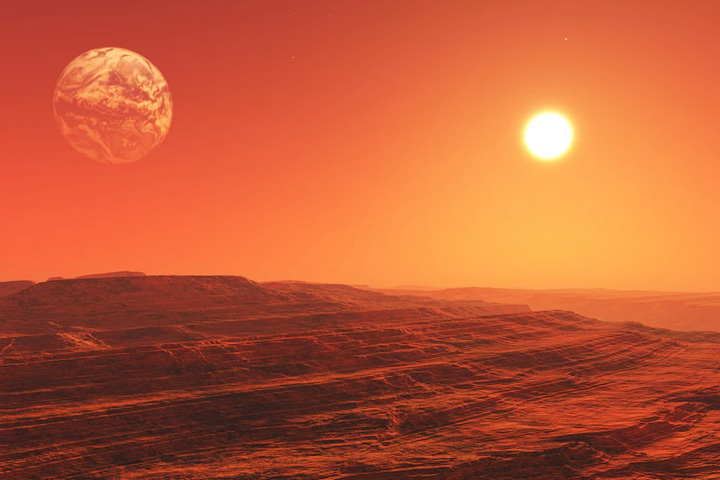 Жизнь сначала могла зародиться на Марсе?